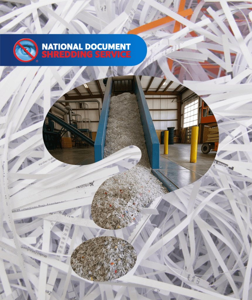 Secure paper shredding machine destroying confidential documents during on-site document destruction service in Australia