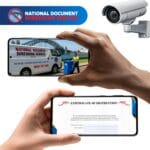 National document shredding service secure bins with certificate of destruction