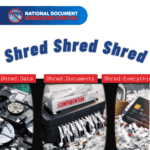 National Shred illustration representing secure document shredding, data destruction, and protection of personal information