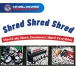 National Shred illustration representing secure document shredding, data destruction, and protection of personal information