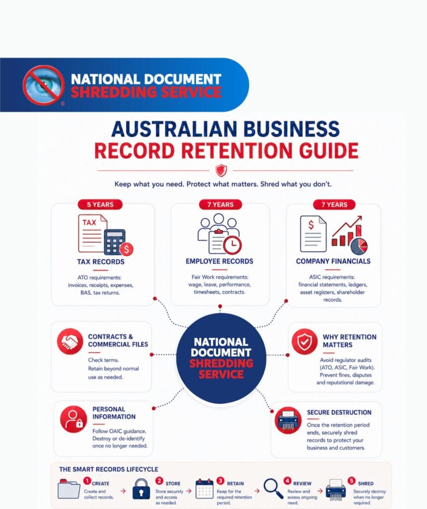 How Long Should Australian Businesses Keep Records Before Shredding Them?